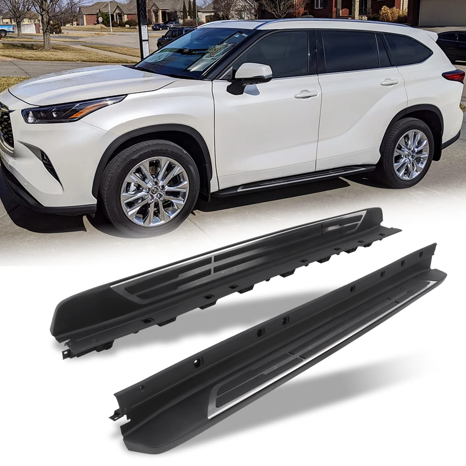 Photo 1 of Snailfly Running Boards Fit for 2020-2025 Toyota Highlander L LE XLE XSE Limited Platinum Hybrid Bronze Edition Side Steps Bar