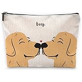 Sufamb Cute Makeup Bag,Love Gifts for Her,Gifts for Girlfriend Wife,I Love You Gifts for Her,Valentines Gifts,Cute Gifts for Women,Golden Retriever Gifts Small Cosmetic Makeup Bag for Purse
