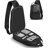 PEKREWS Mini 4K Case, Portable Mini 2 SE Backpack Compatible with DJI RC N1 Controller, Travel Drone Bag for Charging Hub and 3 Batteries, Waterproof RC N1 Carrying Case for DJI Drone Accessories