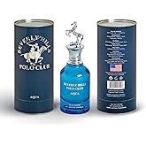 Beverly Hills Polo Club AQUA Eau de Parfum for Men - 3.4 Fl Oz (103.5ml) Long-Lasting Aquatic Fragrance | Sophisticated Scent with Iconic Metal Horse Cap & Premium Cylinder Gift Box