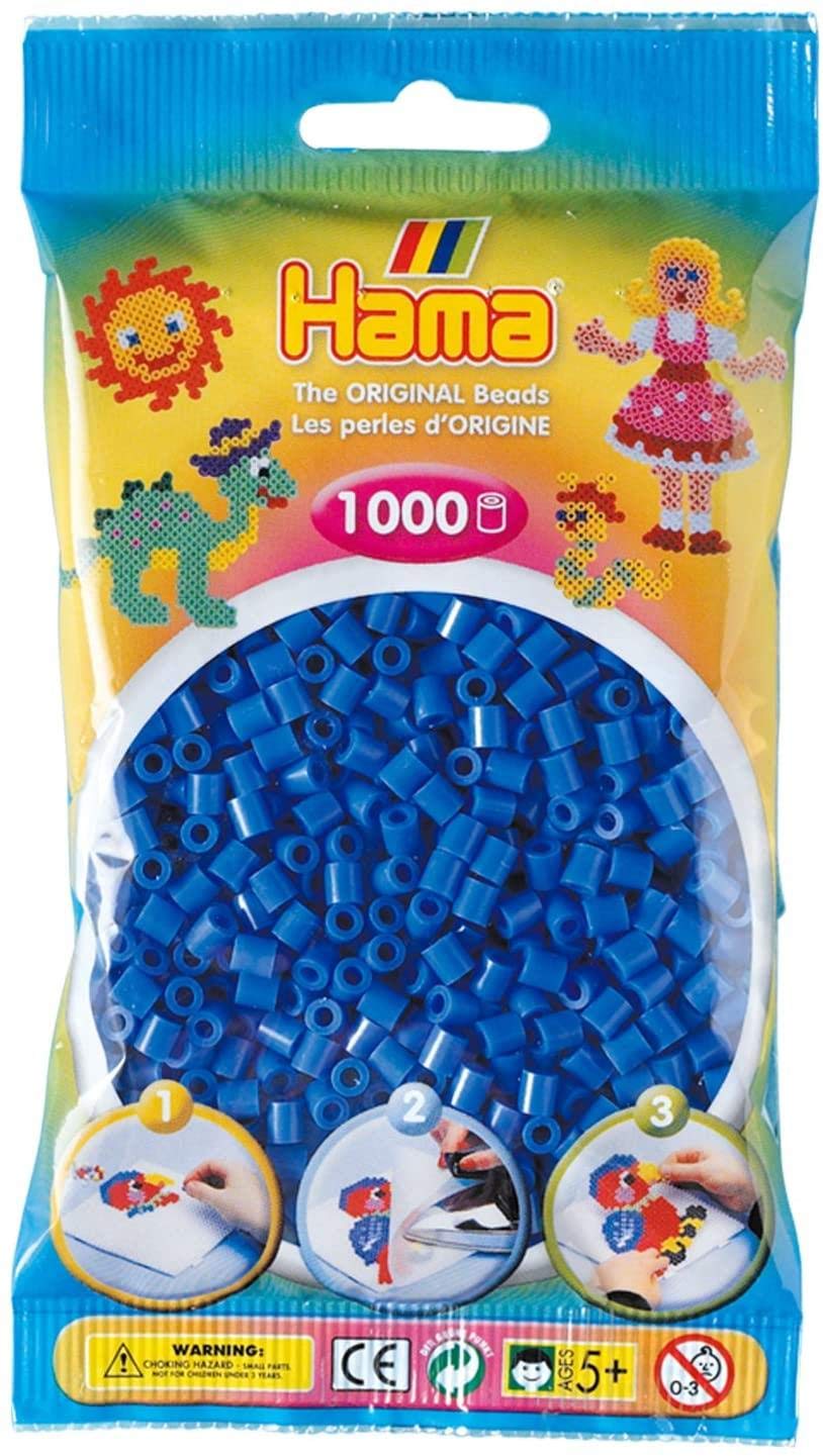 Hama 207-09 Blue Midi Beads 3000 pcs (3x1000pcs)