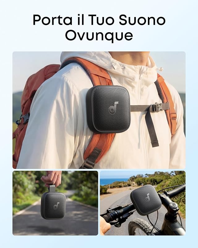 Boom Go 3i di Anker, Cassa Bluetooth Portatile Impermeabile, IP68