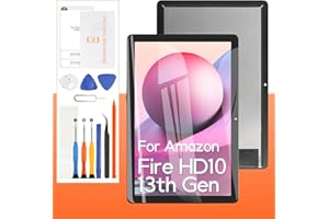 THIRDPOLE (OEM) Screen Replacement For Amazon Fire HD 10 13th Gen 2023 TG425K 10.1“ LCD Display Touch Screen Digitizer Full Assembly,with Tools