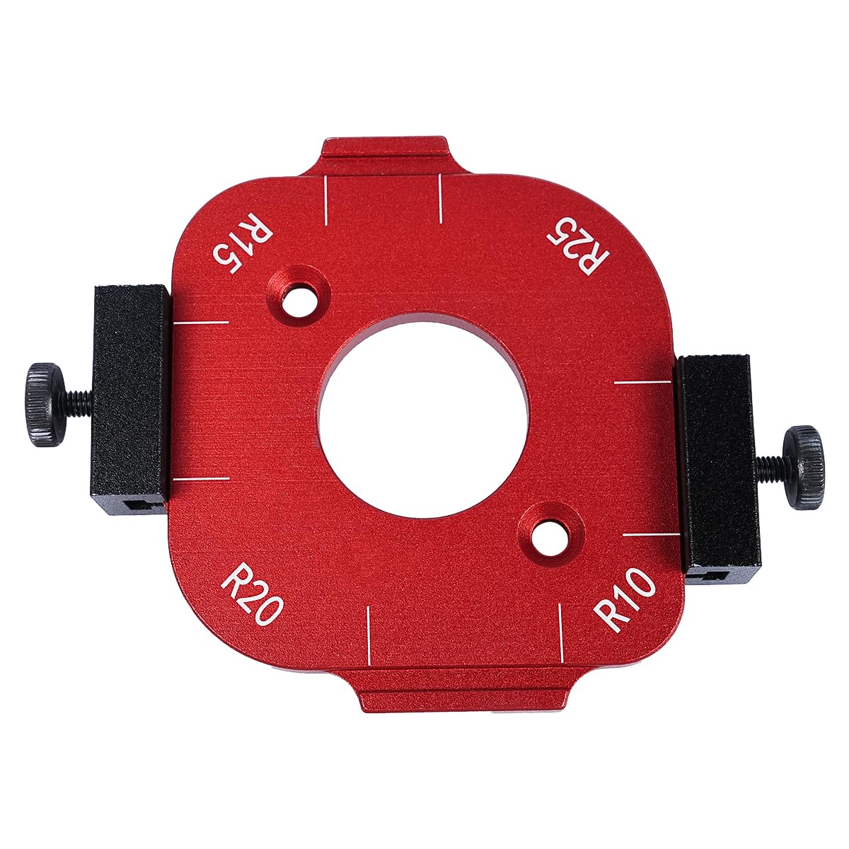 Namvo 4-in-1 Round Corner Template Aluminum Alloy Positioning Tool Non-Deformable Router Corner Radius Template for Precision Woodworking DIY Projects