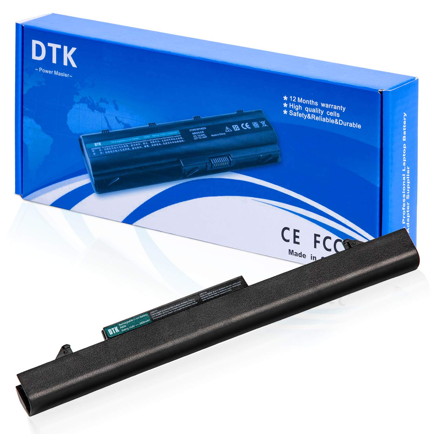 DTK Laptop Battery for HP ProBook 430 430-G1 430-G2 RA04 708459-001 RA04 708459-001 [ 14.8V 2600MAH Black ]
