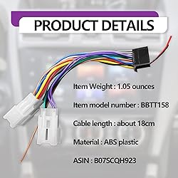 70-1761 Radio Wiring Harness Pioneer Headunits