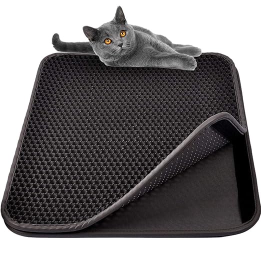 MyfatBOSS Large Cat Litter Trapper Mat, Double Waterproof Layer for