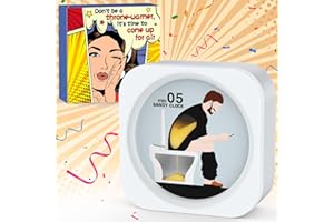 JODUY Stocking Stuffers for Adults Men Gag Gifts - Toilet Sand Timer for Men Poop Timer White Elephant Gifts for Husband Teen Boys Dad Funny Cool Gadgets Stuff Prank Santa Christmas Birthday Gift Ideas