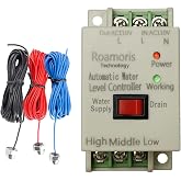 Roamoris AC 110V~120V Automatic Water Level Relay ,Supply and Drain Mode with 6.5ft Detector Sensor,Sump Pump Switch Control,Liquid Level Switch Relay ,Electric Solenoid Valve,Power&le;600watts,WC01