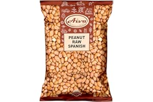 AIVA WE BELIEVE IN QUALITY Aiva Raw Spanish Peanuts (5 LB) Bulk – Whole Unsalted Peanuts for Snacking, Cooking, and Baking | Product of USA | Spanish Premium Grade