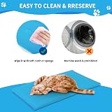 SNMIX Dog & Cat Cooling Mat Large 90x50 cm Blue Self-Cooling Gel Pad view 6