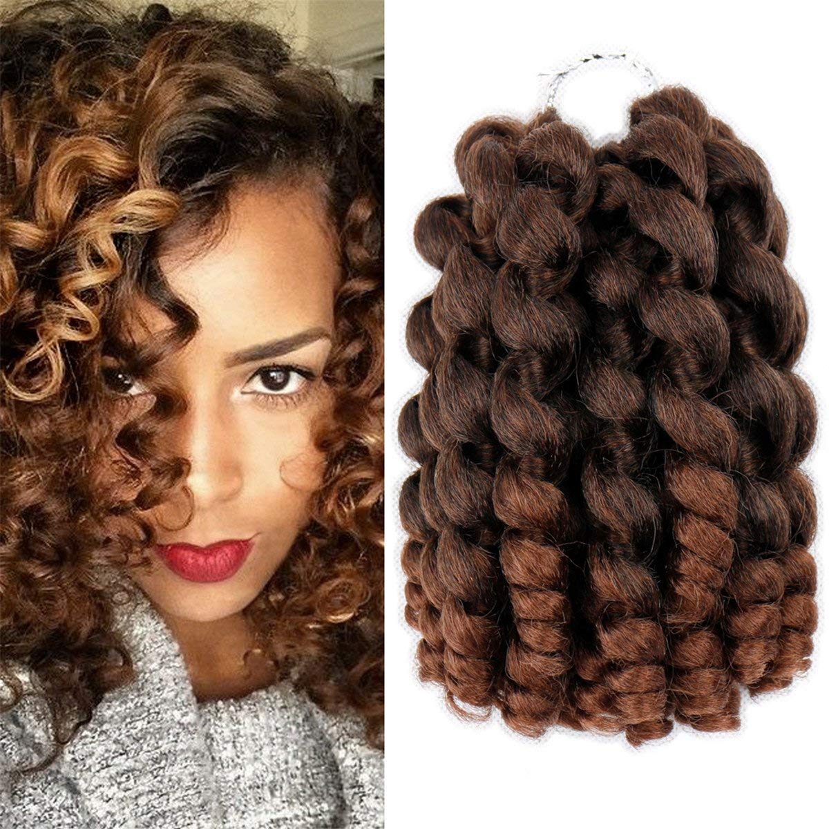 Jamaican Bounce Crochet Hair Wand Curl Synthetic Hair Amazon In