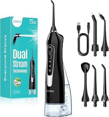 C20 Irrigador Bucal Professional Depósito más de 300 ml, Negro
