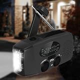 SOLARBABY Wind Up Solar Radio Emergency AM/FM USB Charger LED Light view 7