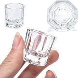 Glamified Crystal Clear Acrylic Liquid Powder Dappen Dish & Tint Brush for view 6