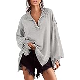 Sweatshirt for Women Fall Clothing for Women 2024 Trendy Henley Pullover Button Sweatshirts Tunic Tops S-2xl