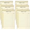 6 Pack Library Card Things to Do Notepad to Do List Notepad Daily Reminder Planner Memo Writing Pad Checklist Productivity Notebook Office List Planning Project Homework Pad for Daily Task (Simple)