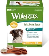 WHIMZEES Toothbrush M Month Box 30 Pieces Dog Dental Sticks Medium Breeds