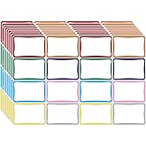 Homrelaxy 512 Pcs Name Tag Stickers, 2"x 3", Colorful Name Tags for School, Classroom, Office and Home