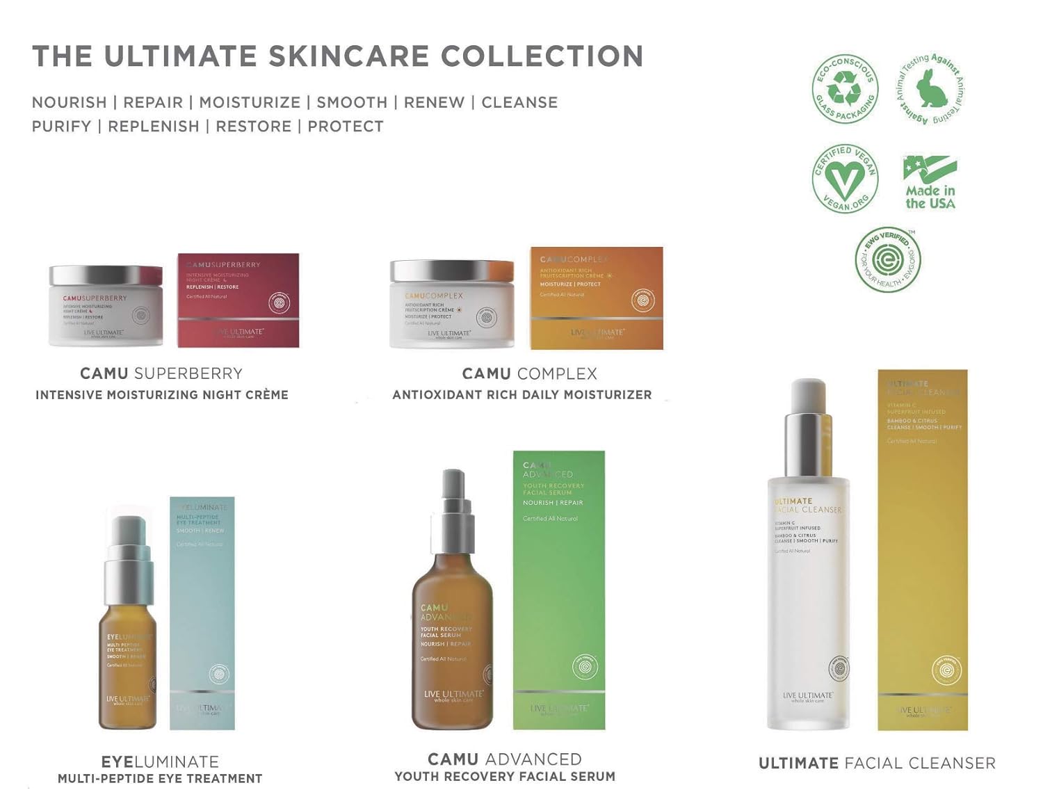 live ultimate camu complex antioxidant rich daily moisturizer