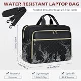 NEWHEY Laptop Bag Briefcase for Women 17.3 inch Laptop Organizer Messenger Bag view 3