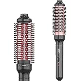 1.5 inch Thermal Brush, Dual Voltage Heated Round brushe,Curling Brush | *Dual Voltage *Dual PTC Technology *30sec Fast heating *360 Swivel Cord *High and low switch *Comb and Curling Iron Combined
