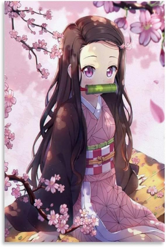 J-Anime Demon Slayer Kimetsu No Yaiba Nezuko, póster de pared para