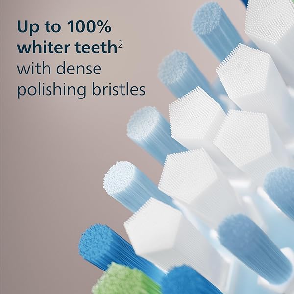 PHILIPS SONICARE C3 TWO-IN-ONE – GENUINE REPLACEMENT ELECTRIC TOOTHBRUSH HEADS, WHITE, 2 PACK, HX9042/65