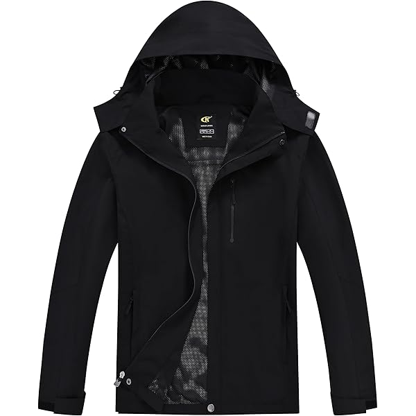 Amazon.com: ELLSWOS Men's Lightweight Waterproof Rain Jacket with