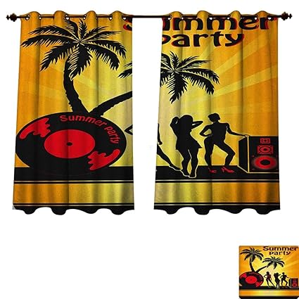 Amazon Com Beach Blackout Curtains Panels For Bedroom Summer