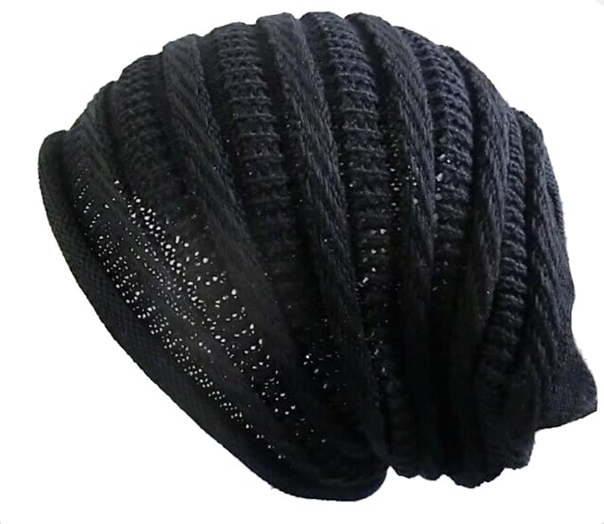 Amazon ノーブランド品 No Brand カラー ブラック 帽子 ニット帽 サマー ニットワッチ ビーニー ゆったり感 レディース メンズ 春 夏 コットンニット 医療 男女兼用 薄手 ニット 通販
