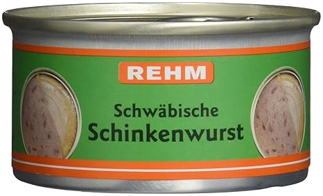 Rehm Schwäbische Schinkenwurst, 12er Pack (12 x 125 g)