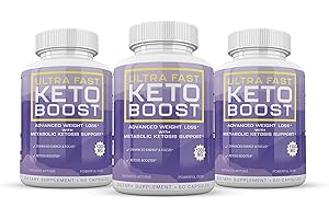 ADVANCED LIFE SCIENCE (Official) Ultra Fast Keto Boost, Advanced Ketogenic Pill Shark Formula 1300mg, Made in The USA, (3 Bottle Pack), 90 Day Supply Tank