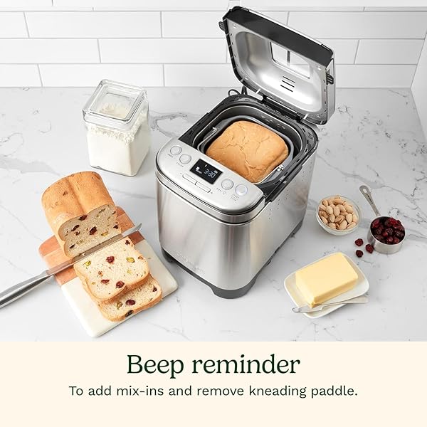 CUISINART CBK-110C COMPACT AUTOMATIC BREAD MAKER, STAINLESS STEEL