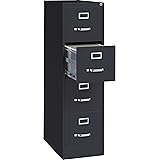 Amazon Com Hon 4 Drawer Letter File Full Suspension Filing Cabinet 26 1 2 Inch Black 310 Series Model 314pp Furniture Decor