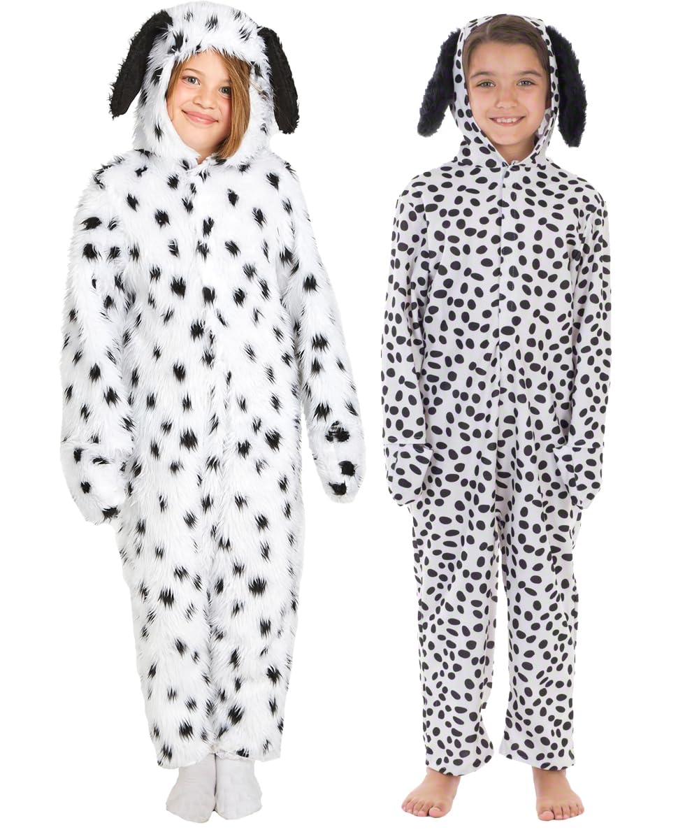 Suede Dalmatian Costume Lite for Kids 9-11 Years
