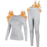 ATTRACO Thermal Underwear Set for Women Long Johns Warm Base Layer Top & Bottom for Cold Weather