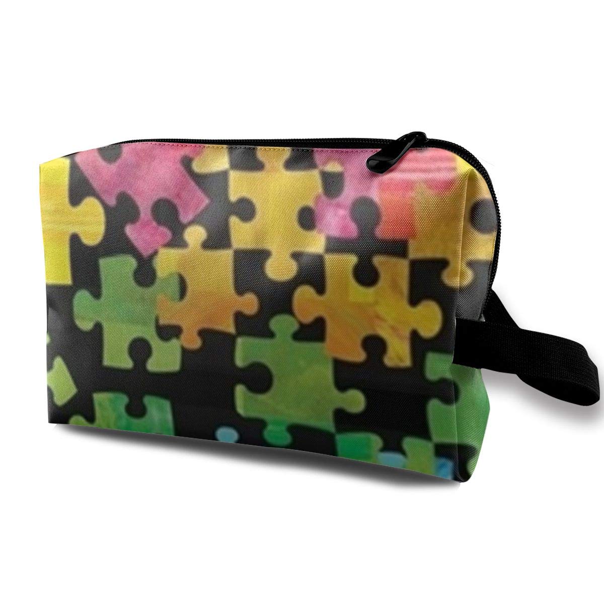 Autism Awareness Makeup Bag Pouch Purse Cosmetic Organizer for Women
