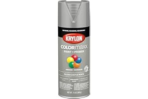 Krylon K05509007 Colormaxx Spray-Paints, Aerosol, Castle Rock, 12 Ounce