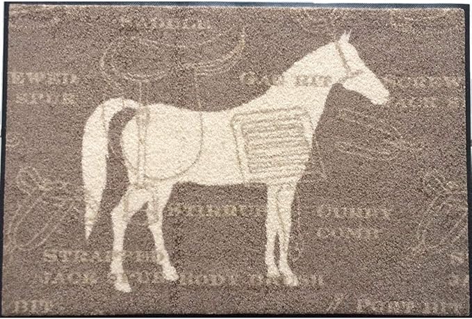 Waschbare Fußmatte - Cavallo - Pferd 50x75 cm Wash+Dry - Fußabstreifer