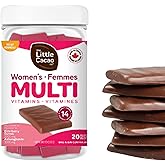Chocolate multi vitamins for women, One-a-Day, Clinical Dosage of 16 Vitamins and Minerals with 3000 mg Ashwagandha and 2000 