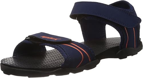 sparx navy blue orange sandals