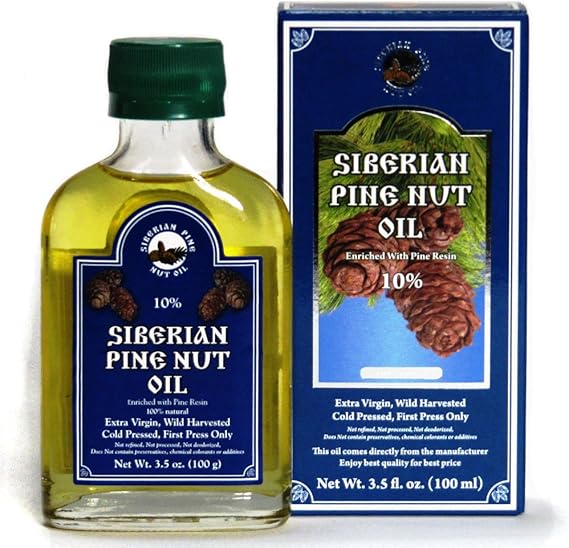 Organic Pine Nut Oil Enriched with Pine Resin 10. 100 Ml