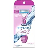Schick Hydro Silk 3 Razors for Women with 2 Razor Blades Refills