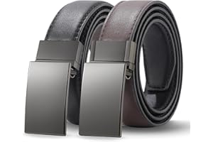 Kajeer Boy Belts for Kid Reversible,Durable PU Metal Buckle Leather Belt Toddler Youth Belt for Uniform Casual