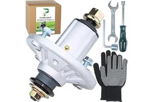 POSEAGLE Pre-Greased AM136733 Spindle Assembly Replace John Deere AM143469 Kit, AM143469 John Deere AM137097, JD Z225 Spindle for X300 X300R X304 X310 X324 Z225 Lawn Tractors