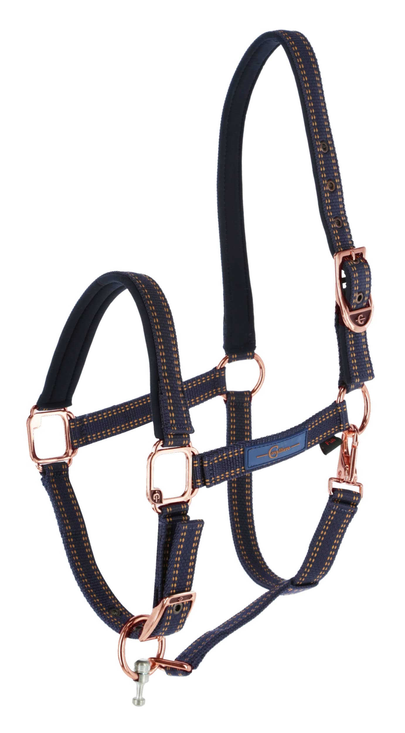 Horse Halter for Goleygo System, Blue/Caramel, Full
