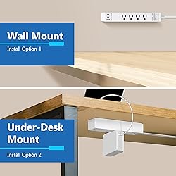 LIDER Outlet Extender with 4 Receptacles, USB