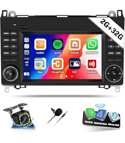 4 32GB 8& ANDROID 12 Autoradio RDS Für Mercedes-Benz B200 A/B/V Klasse W245 W169 EUR 236,81
