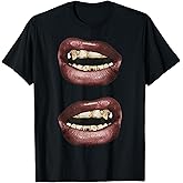Grillz Jewelry Grills Fashion Mouth Nails Y2KK Lips T-Shirt